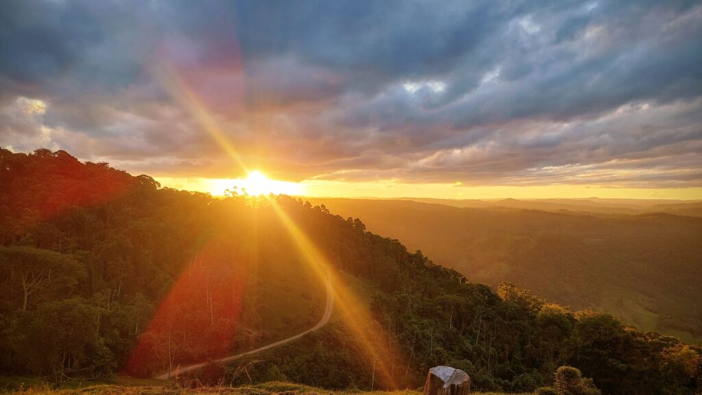 Pôr do Sol no Camping Fazenda Tonolli