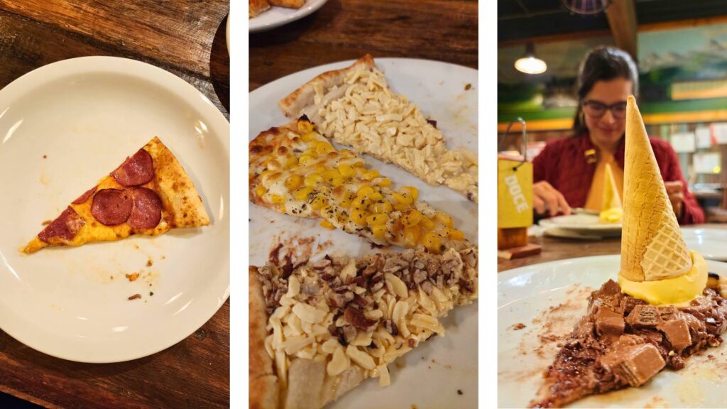 pizzas doces e salgadas