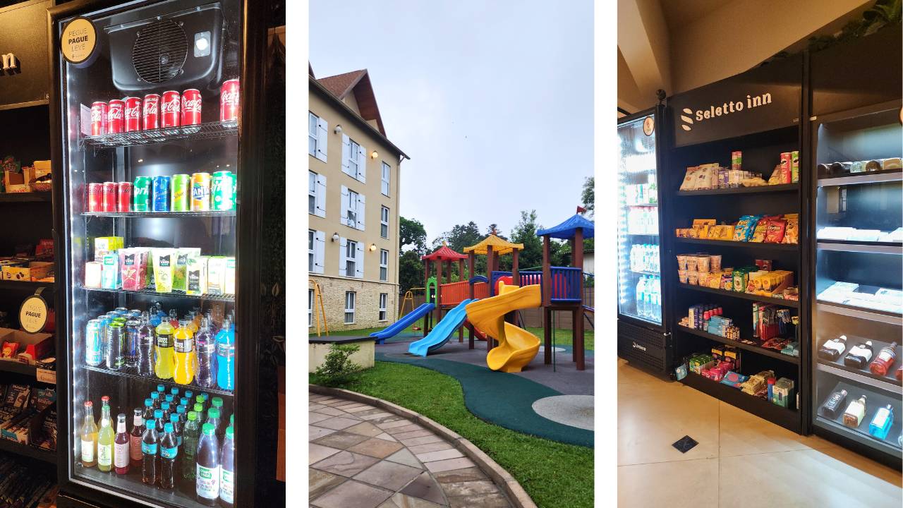 Hospedagem no Hotel Buona Vitta Gramado: Detalhes e Impressões 1 Maquina de Alimentos - Buona Vitta