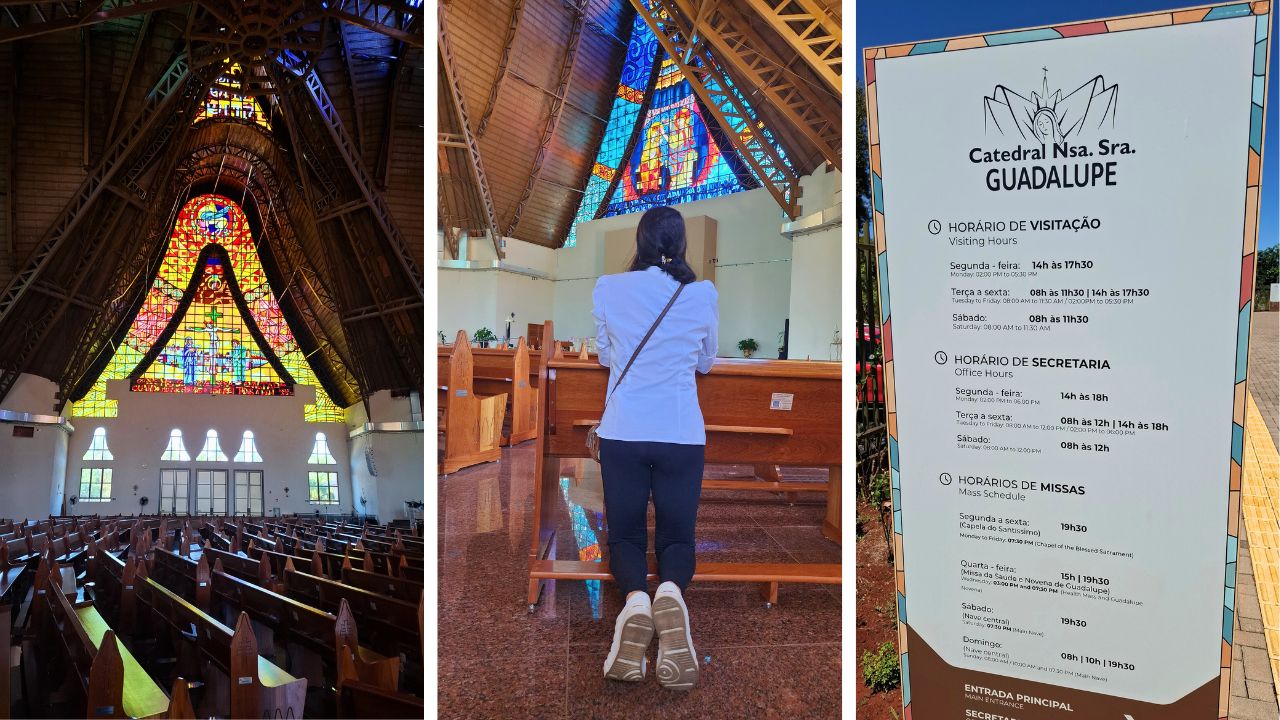 Locais Religiosos em Foz do Iguaçu: Um Roteiro de Diversidade Espiritual e Cultural 4 interior catedral foz • Rota dos Viajantes