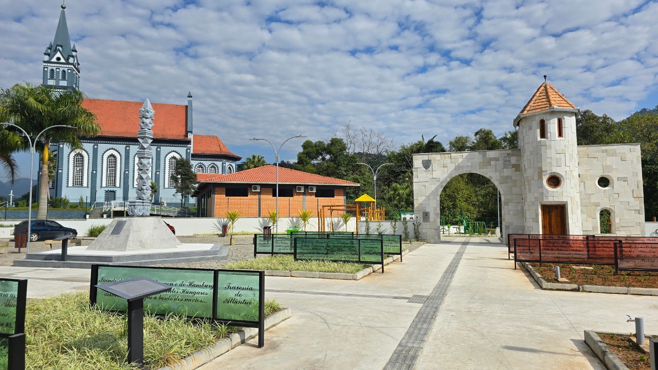 Praça da Hungará em Jaraguá do Sul