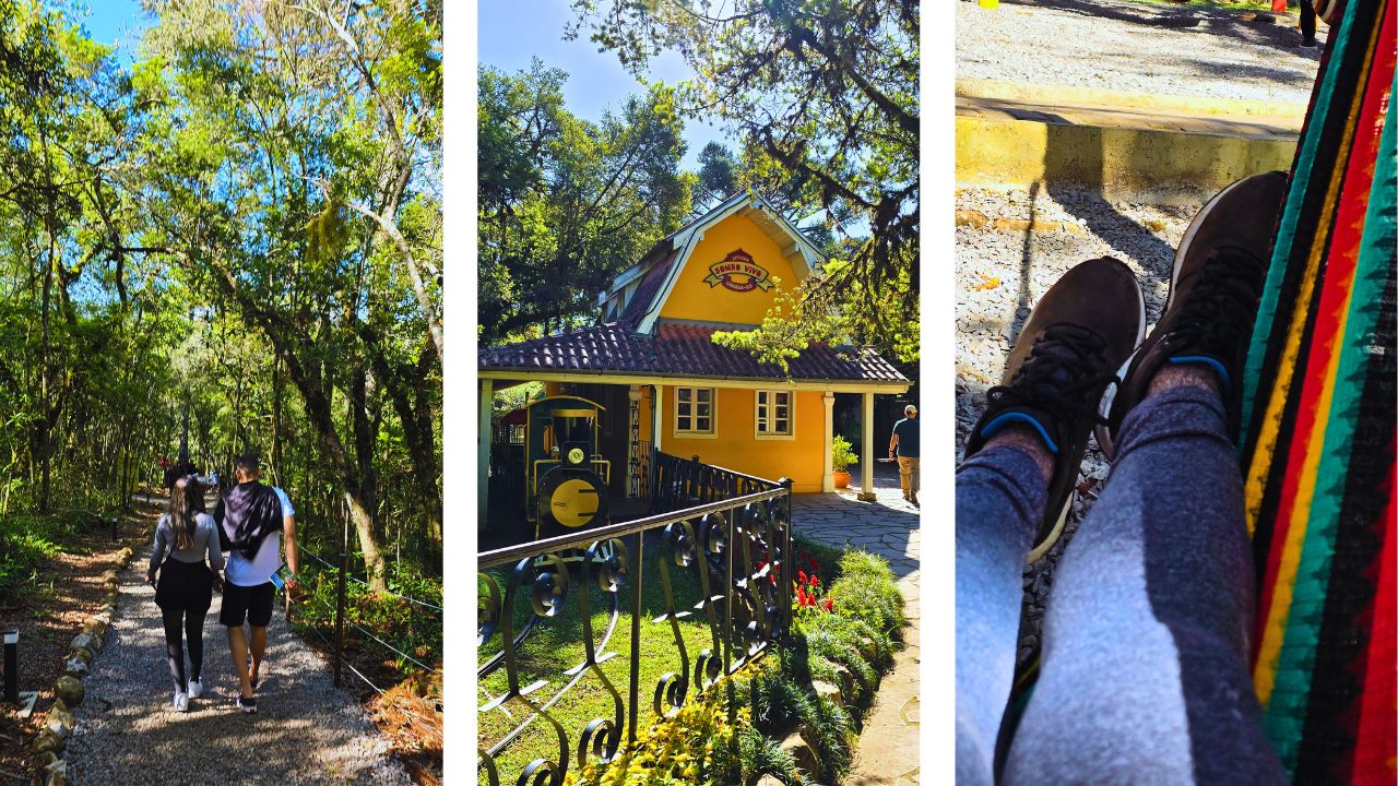 Parque do Caracol e Castelinho Caracol: atrações, trilhas e dicas 1 tremzinho parque caracol • Rota dos Viajantes