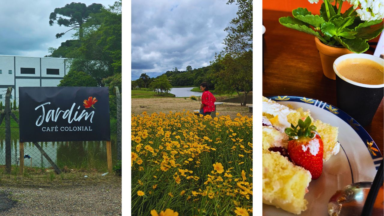 Turismo rural em Araucária nos Caminhos de Guajuvira 3 jardim cafe colonial araucaria • Rota dos Viajantes